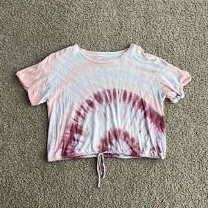 American Eagle Cropped Tie-Dye T-shirt